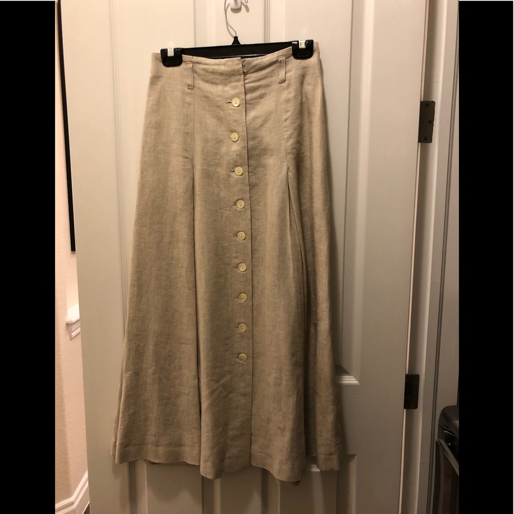 Long Linen Skirt